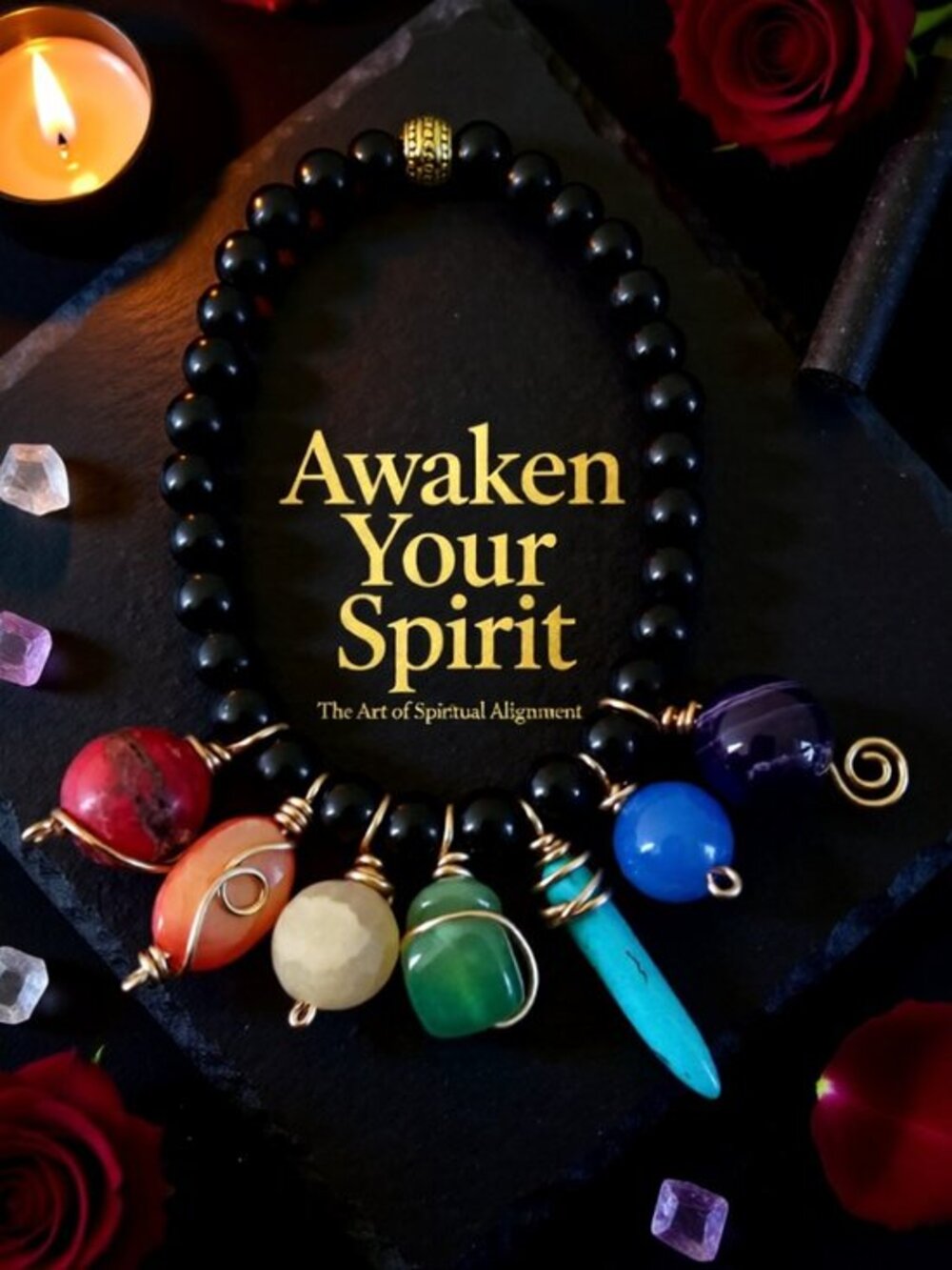 Handmade! Stunning Chakra Gemstone Beaded Bracelet - Alignment - Healing Jewelry